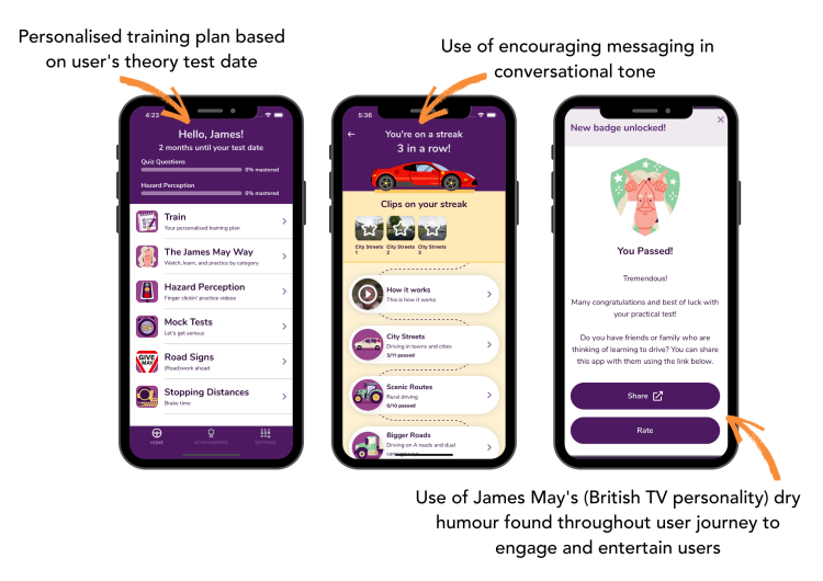 Mobile app trends 2021 - customer-centric messaging example