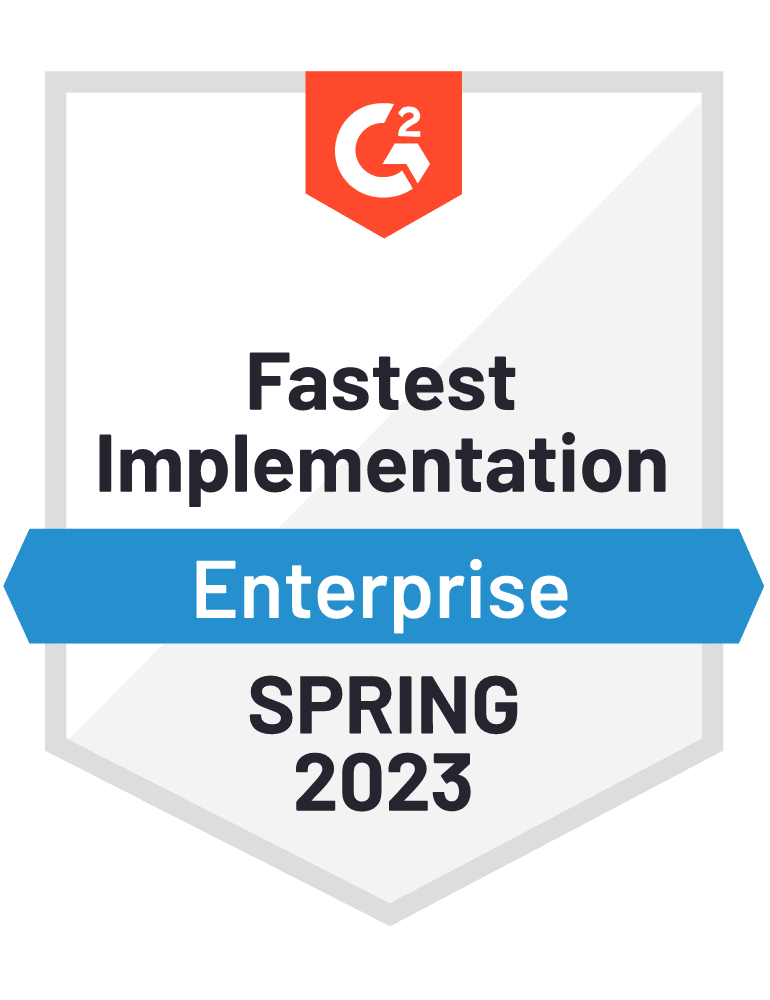 G2 Fastest Implementation, Spring 2023